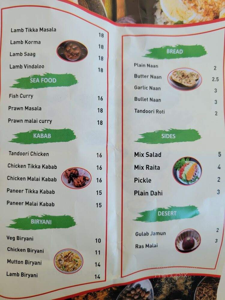 Tadka India Ka - The Dalles, OR menu_pic