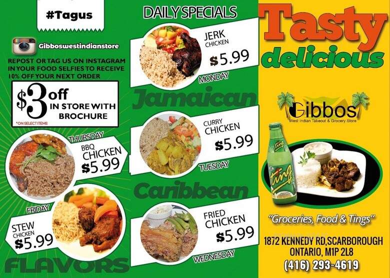 Gibbos - Toronto, ON menu_pic