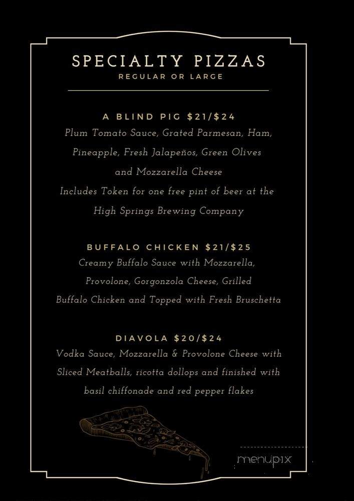 Prohibition Pizza - High Springs, FL menu_pic
