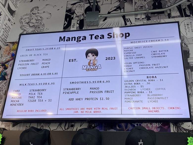 Manga Tea Shop - Tampa, FL menu_pic