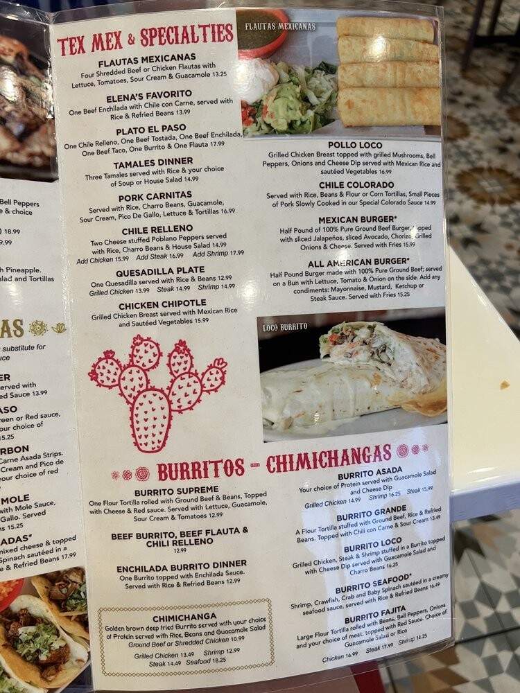 El Paso Tacos & Tequila - Navarre, FL menu_pic