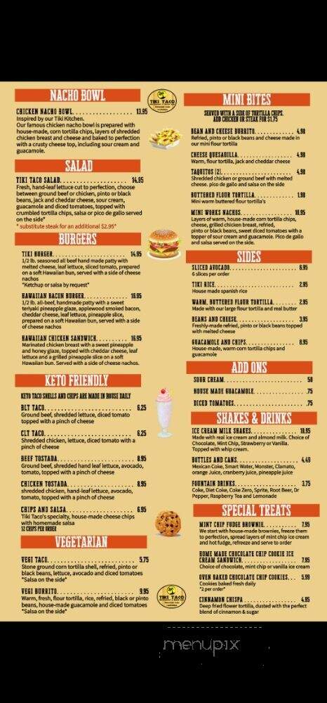 Tiki Taco - Thousand Oaks, CA menu_pic