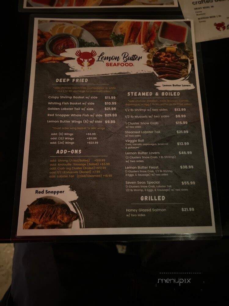 Lemon Butter Seafood - Marietta, GA menu_pic