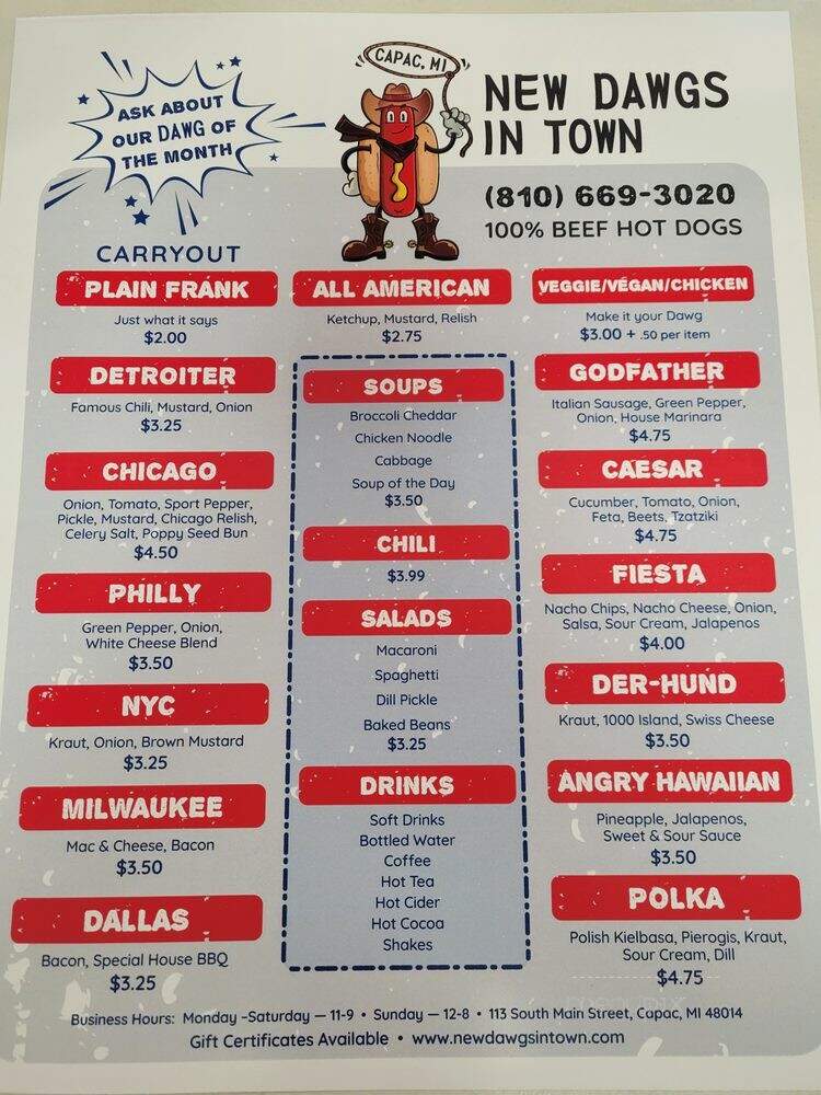 New Dawgs in Town - Capac, MI menu_pic