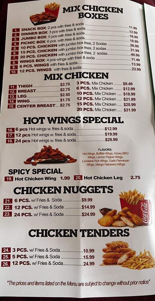 Halal Crispy Chicken and Burgers - Manville, NJ menu_pic