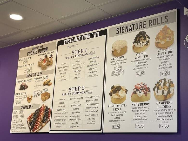 Cinnaholic - Baltimore, MD menu_pic