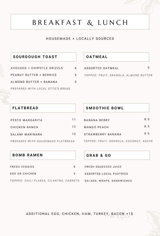 Villa Rivera Cafe - Salinas, CA menu_pic