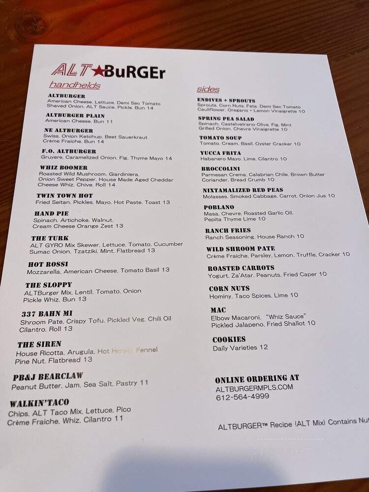 Alt Burger - Minneapolis, MN