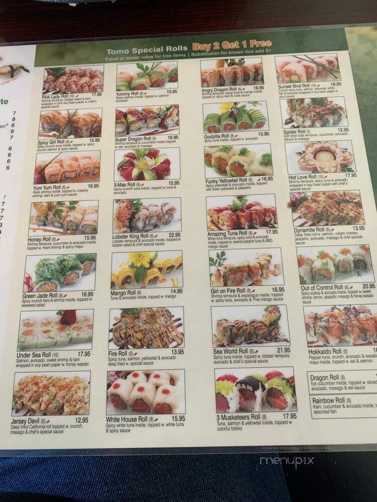 Tomo Japanese Ramen and Sushi - Louisville, KY menu_pic