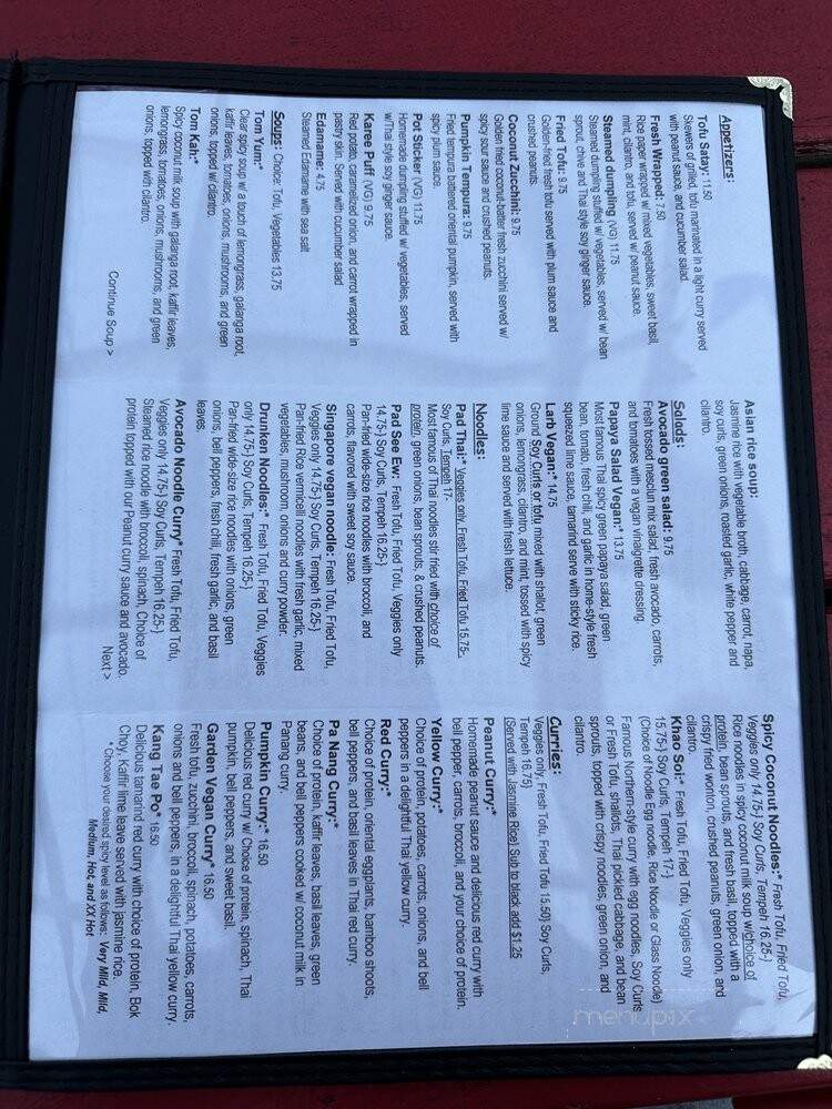 Ladda Thai House - Portland, OR menu_pic