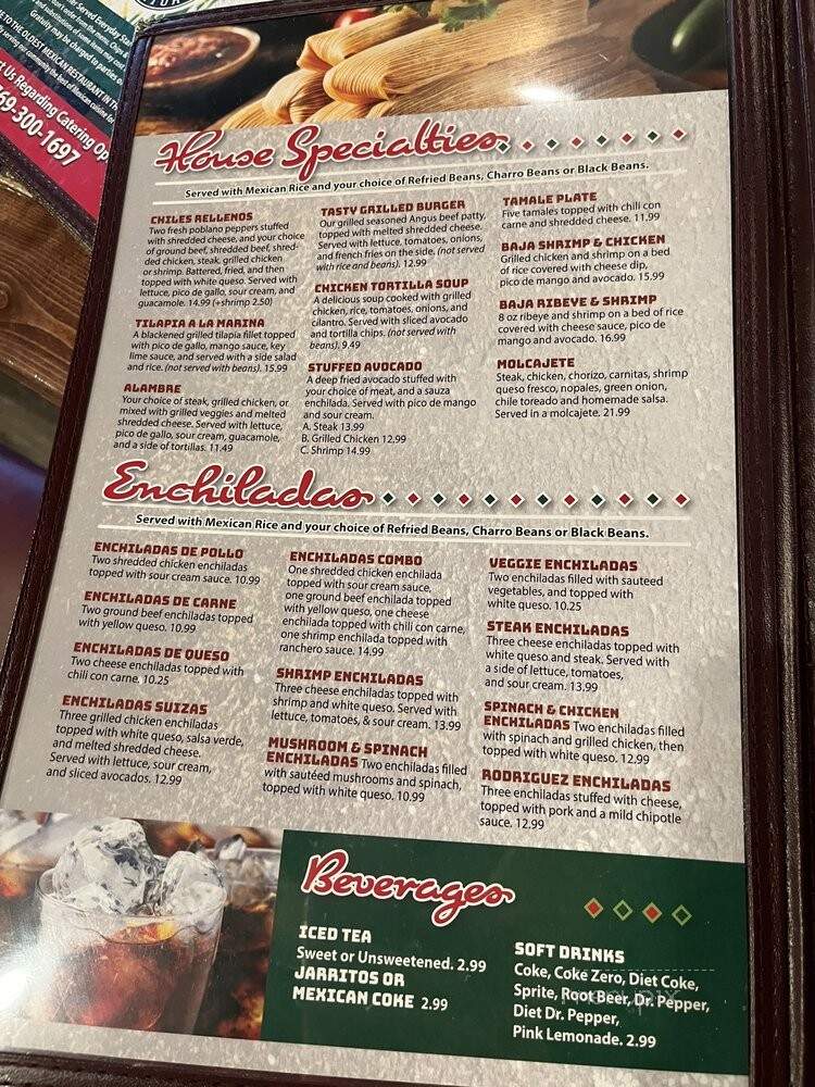 Fernando's Original Fajita Factory - Madison, MS menu_pic