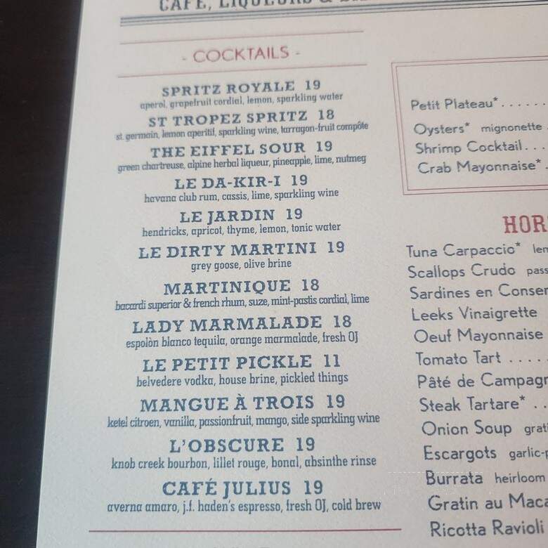Pastis Miami - Miami, FL menu_pic