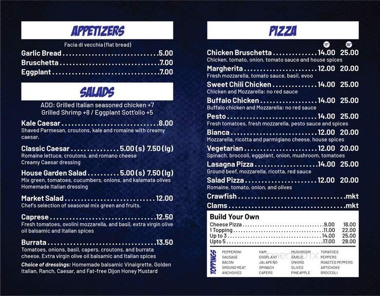 Vicina Pizza & Salad - Norcross, GA menu_pic