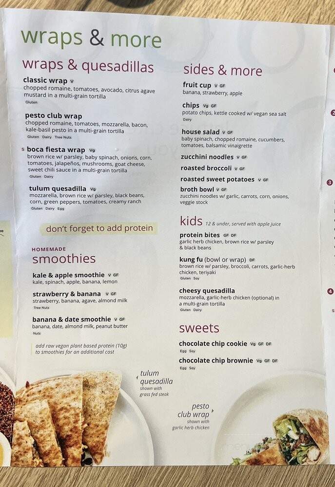SoFresh - Saint Johns, FL menu_pic