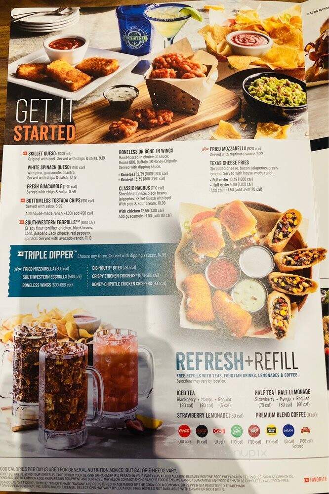 Chili's - Roanoke, VA menu_pic