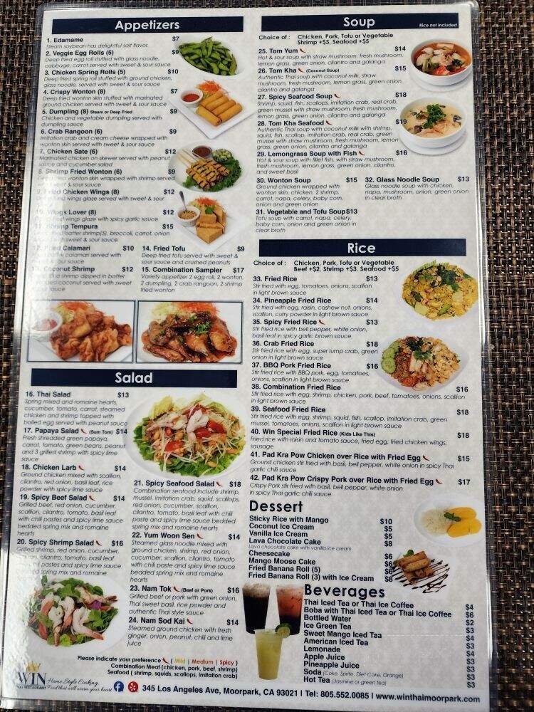 Win Thai Restaurant - Moorpark, CA
