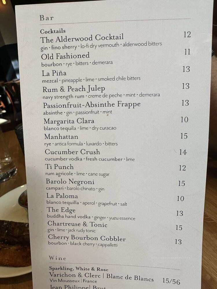 Alderwood Pacific - Santa Cruz, CA menu_pic