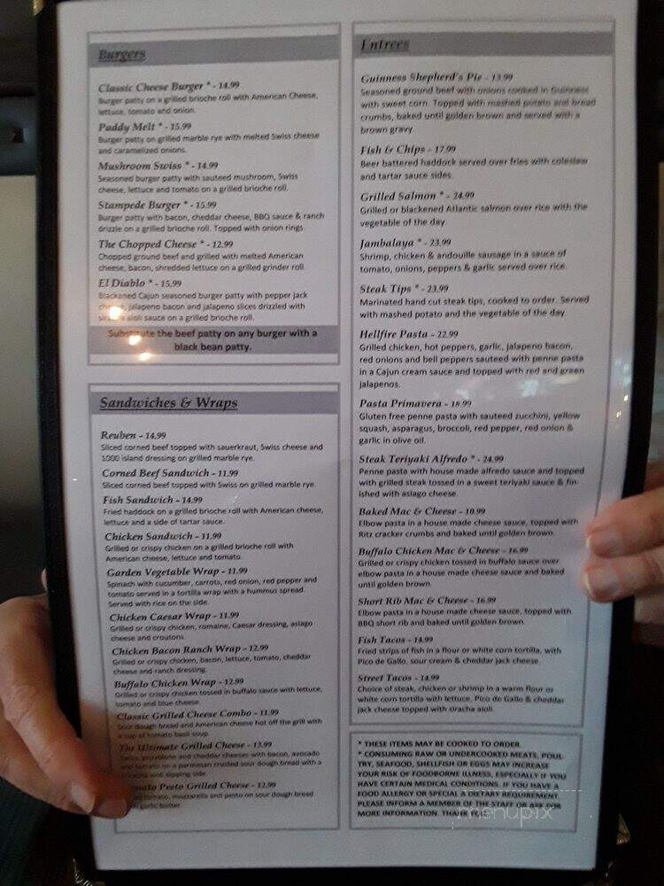 Keltic Table & Tap - Enfield, CT menu_pic