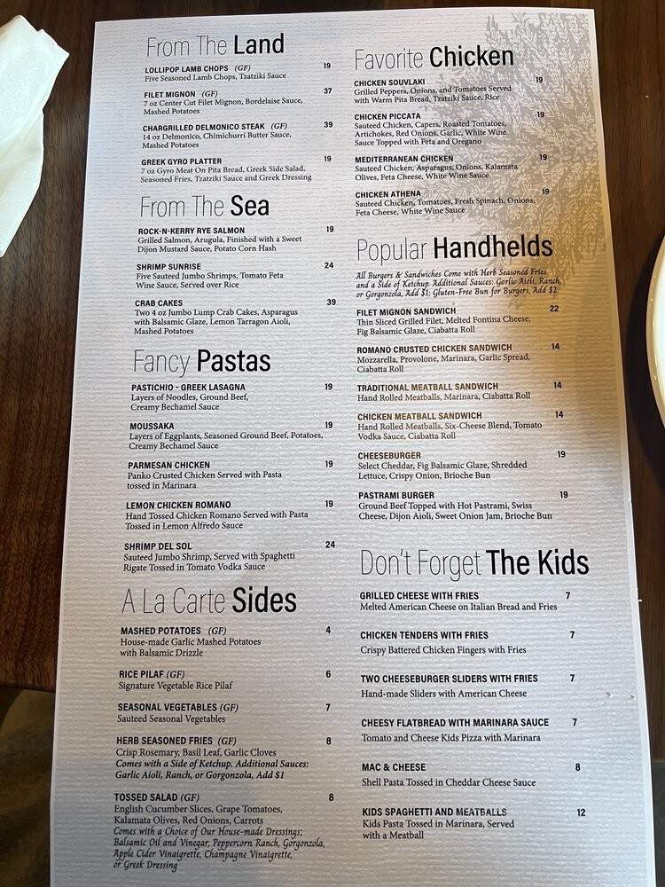 Elia - Warrendale, PA menu_pic