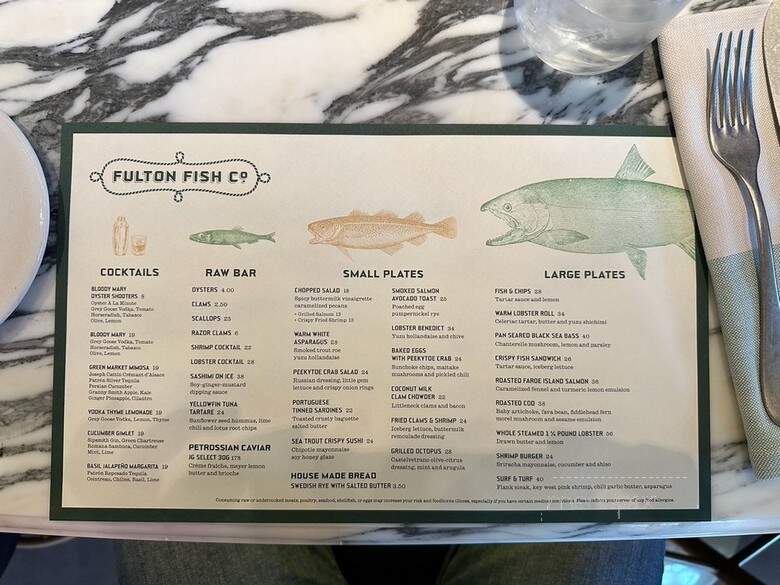 Fulton Fish - New York, NY menu_pic
