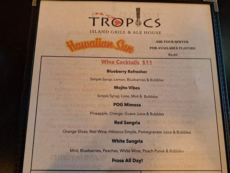 Tropics Island Grill & Ale House - Camino, CA