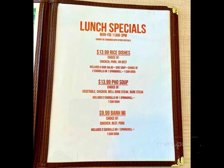 Ramona Pho & Grill - Ramona, CA menu_pic