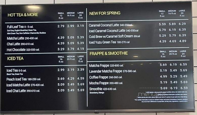 Paris Baguette - Rockville, MD menu_pic