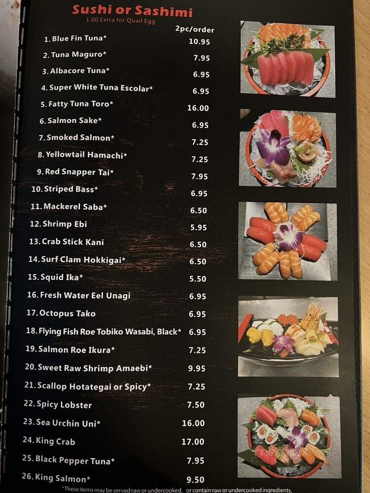 Ninja Sushi - Littleton, CO menu_pic