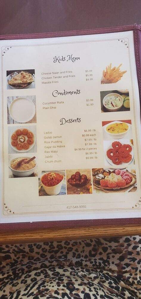 Missouri Dhaba - Sarcoxie, MO menu_pic