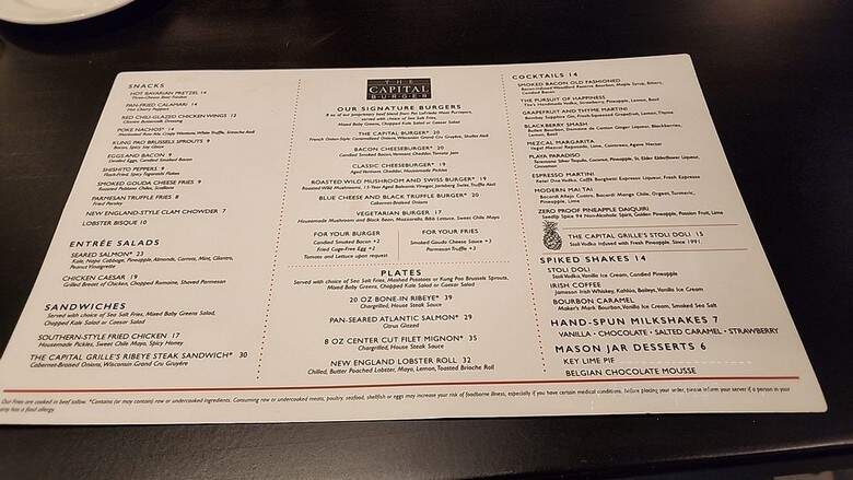 The Capital Burger - Coral Gables, FL menu_pic