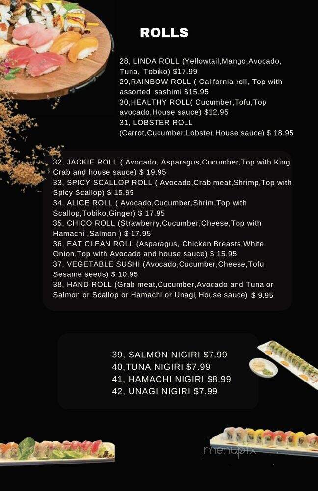 Maki Japanese & Vietnamese Cuisine - Chico, CA menu_pic