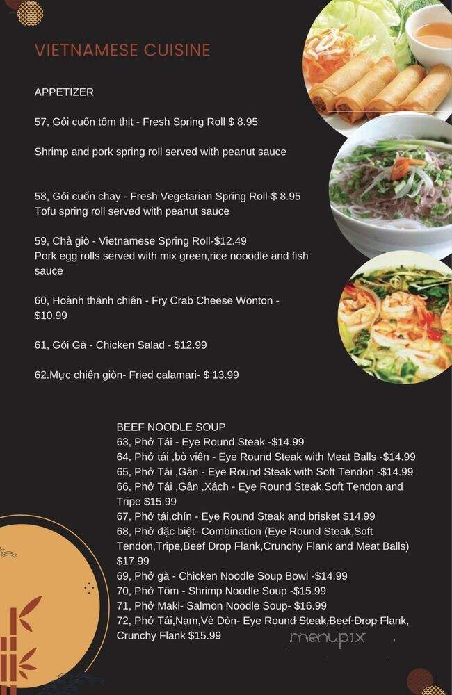 Maki Japanese & Vietnamese Cuisine - Chico, CA menu_pic