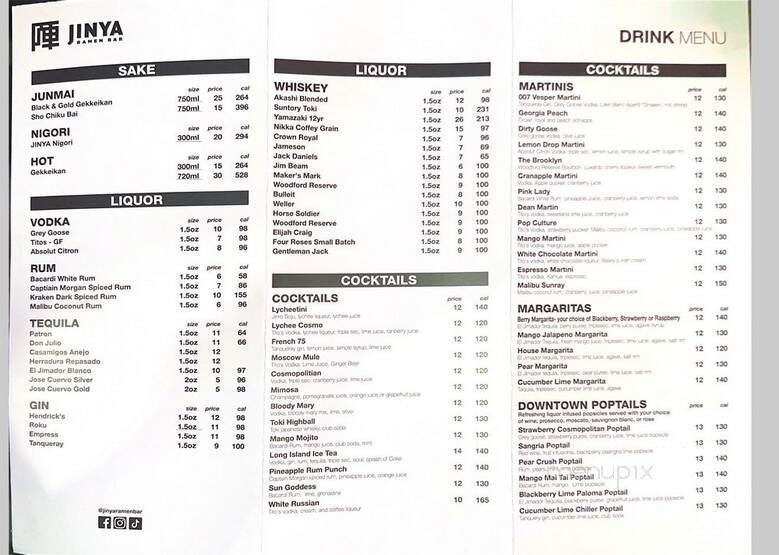 JINYA Ramen Bar - Wichita, KS menu_pic