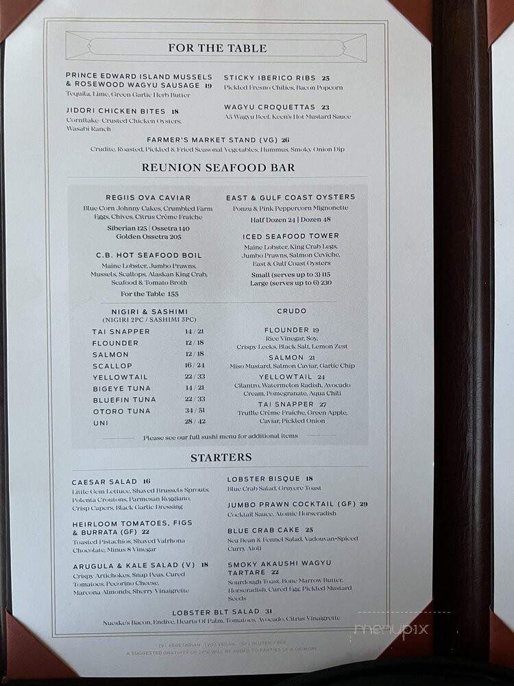 Crown Block - Dallas, TX menu_pic