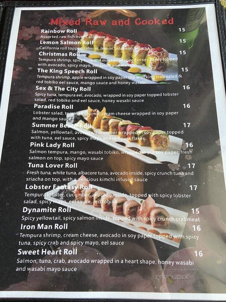 Kyoto Sushi Hibachi - Moncks Corner, SC menu_pic
