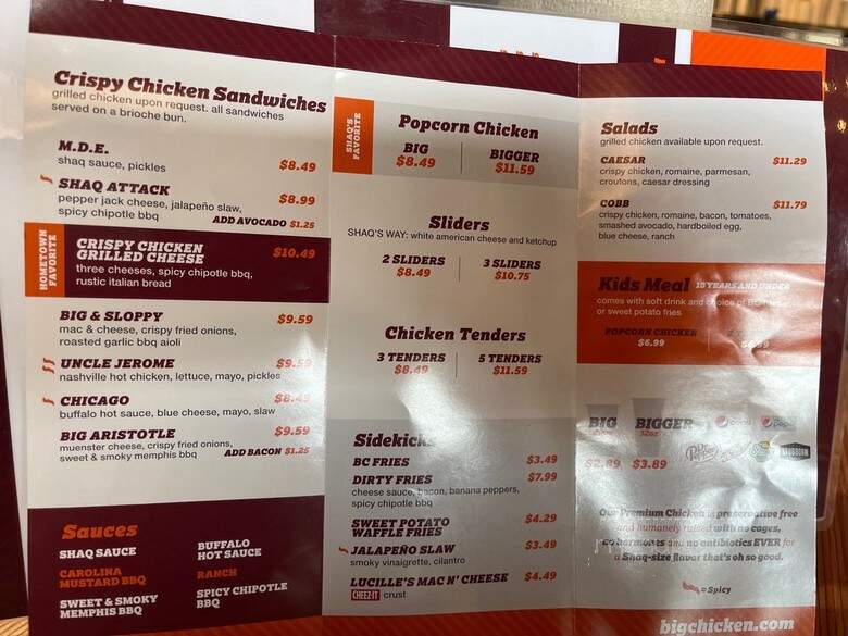 Big Chicken - Houston, TX menu_pic