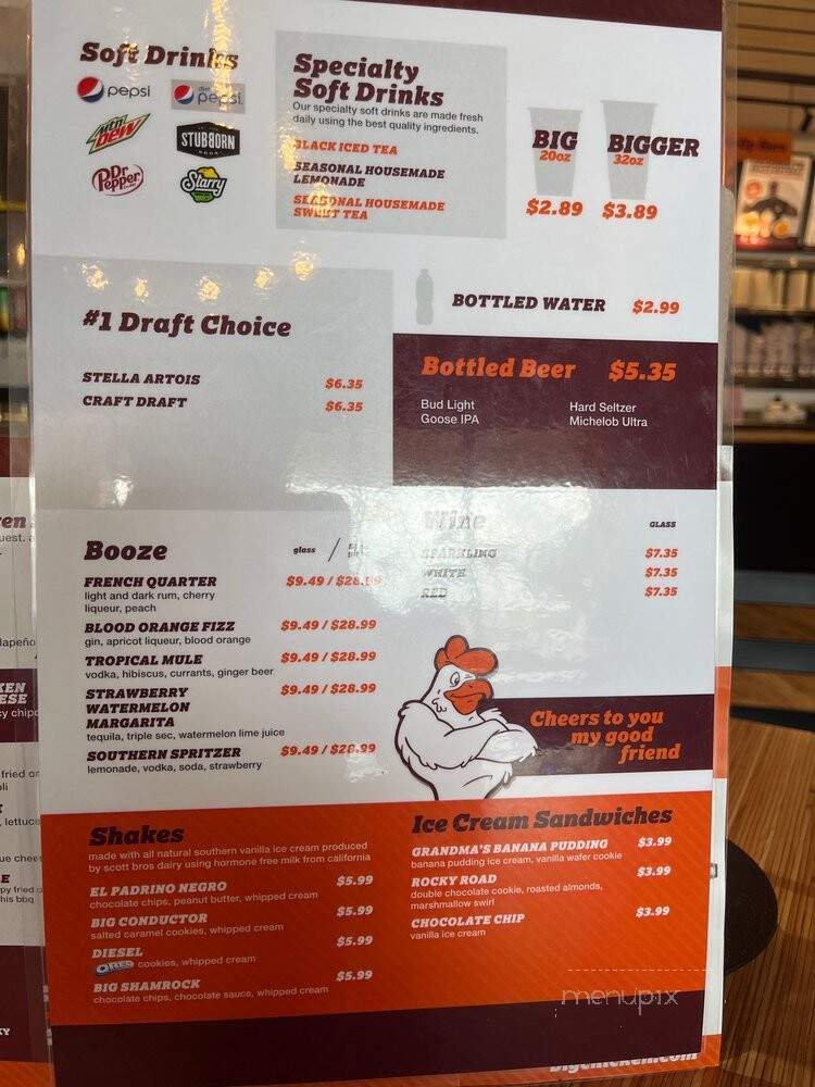 Big Chicken - Houston, TX menu_pic