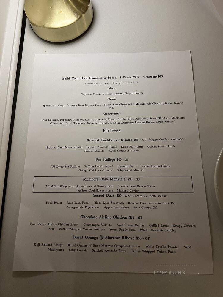 Alchemy Bar + Kitchen - Pittsburgh, PA menu_pic