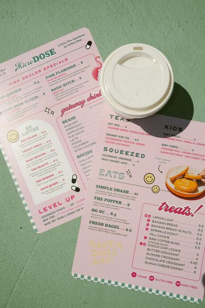 Micro Dose - Costa Mesa, CA menu_pic