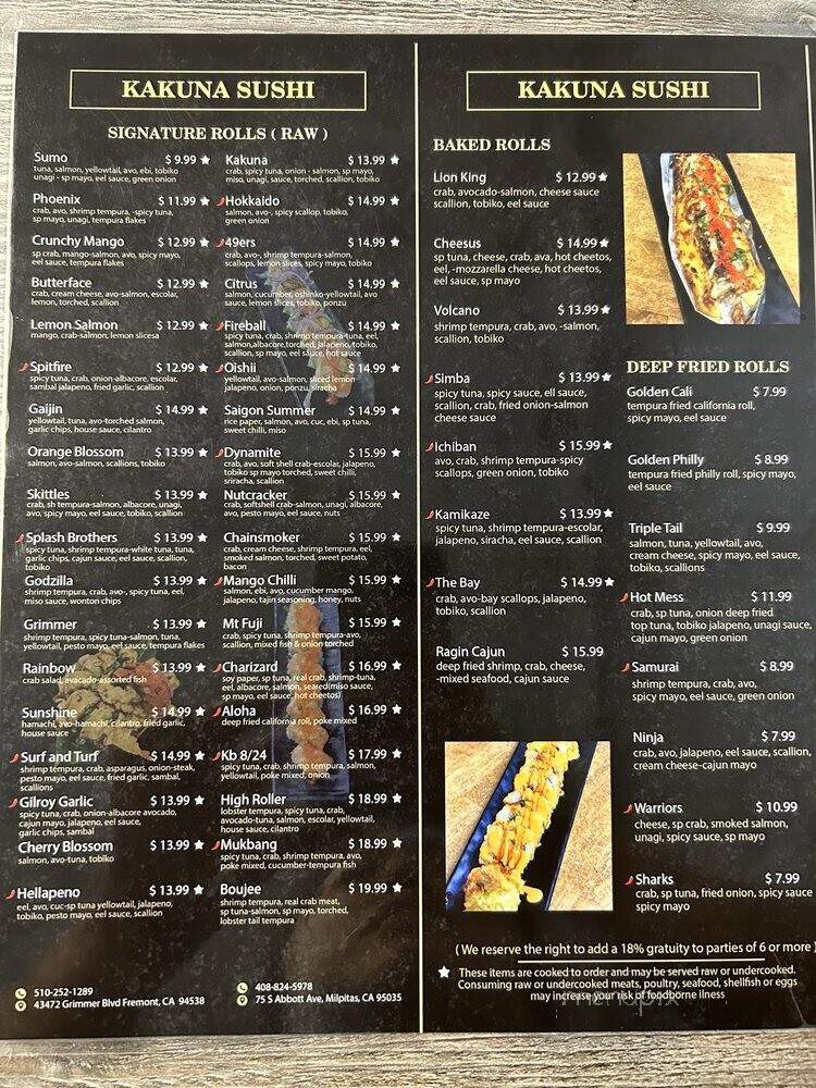 Kakuna Sushi - Milpitas, CA