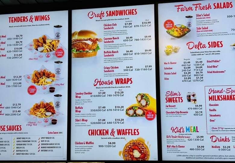 Slim Chickens - Fort Mill, SC menu_pic