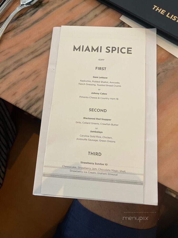 Joliet - Miami Beach, FL menu_pic