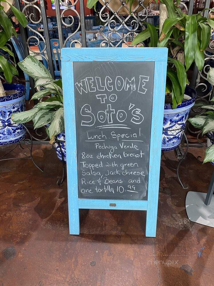 Soto's Cantina - Houston, TX menu_pic