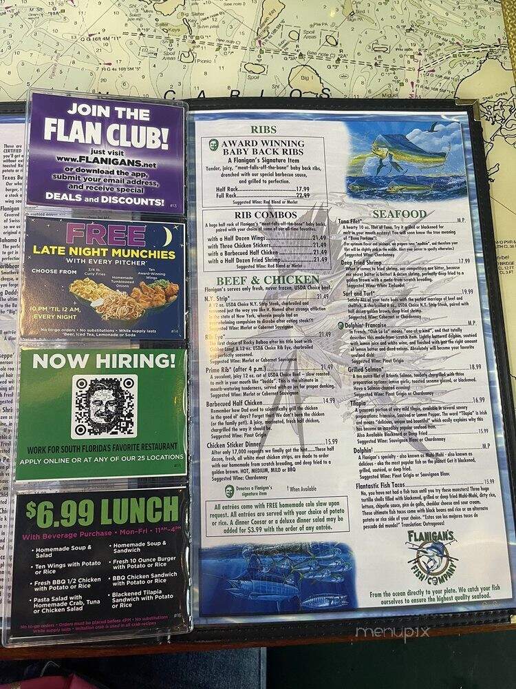 Flanigan's Seafood Bar & Grill - Miramar, FL menu_pic