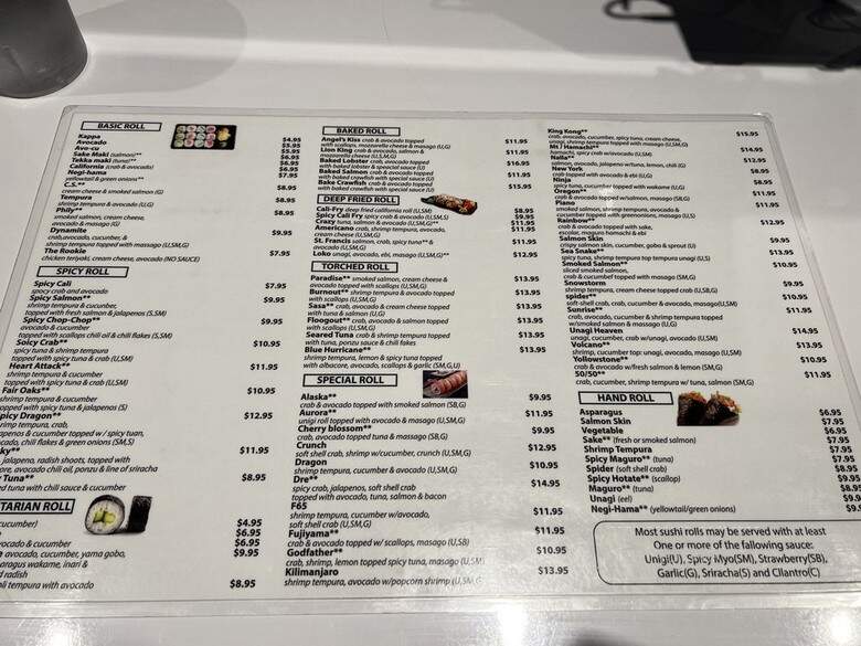 Bento Box - Fair Oaks, CA menu_pic