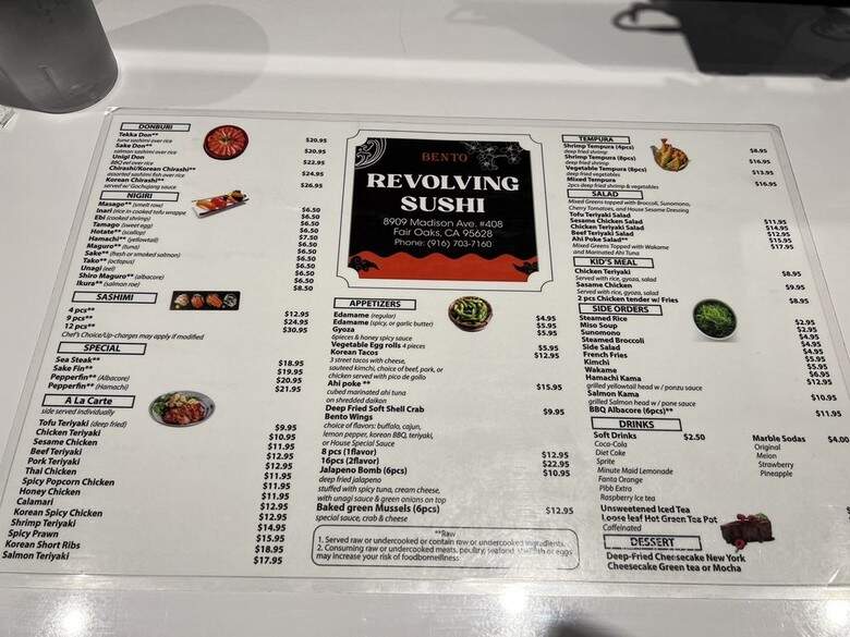 Bento Box - Fair Oaks, CA menu_pic
