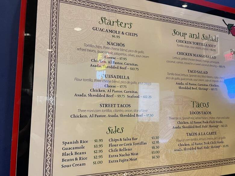 Loco Express - Brooks, CA menu_pic