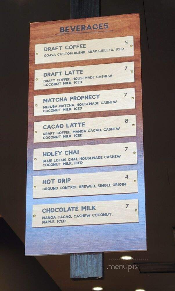 Holey Grail Donuts - Los Angeles, CA menu_pic