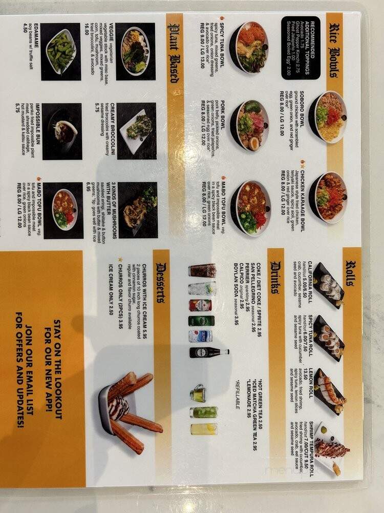 Silverlake Ramen - South Pasadena, CA menu_pic