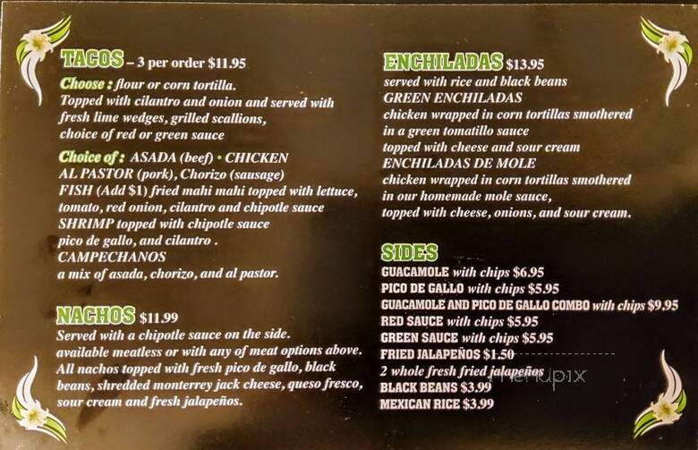 Lili's Fresh Authentic Mexican - Bryn Mawr, PA menu_pic